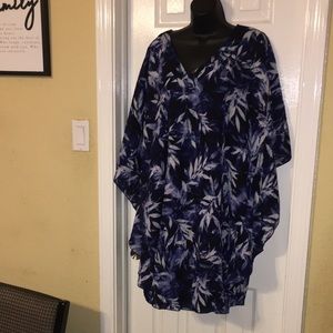 Ladies  coverup many blue 1X